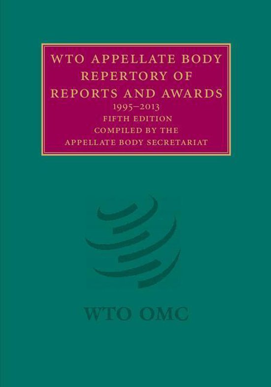 WTO Appellate Body Repertory of Reports and Awards - cover