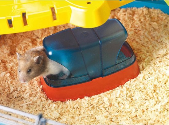 Ik heb een contract gemaakt Vouwen slim Hamstertoilet - Knaagdier - 17 x 10 x 10 cm | bol.com