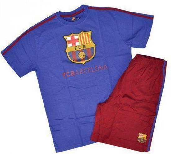 FC Barcelona Pyjama/Shortama - Blauw / Rood | bol.com