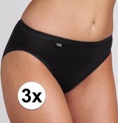 Sloggi Basic Tai Dames Slip - (3-pack) - Zwart - Maat 40