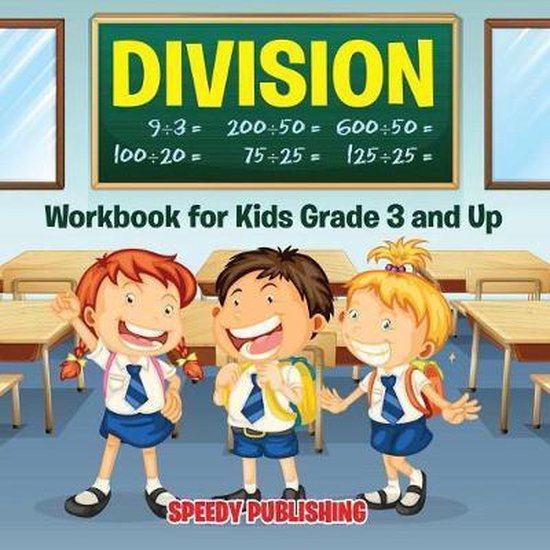 Division Workbook for Kids Grade 3 and Up - cover