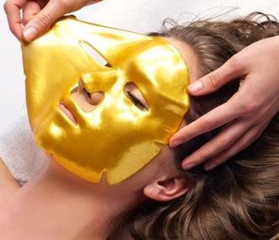 Luxury gold collageen Gezichtsmasker - anti-age - rimpels en wallen weg-  vochtinbrengend | bol