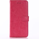 Crazy Horse PU Leren Wallet iPhone 7/8/SE 2020 - Roze