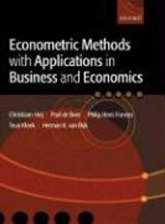Econometric Methods With Applications in Business and Econom ... - cover