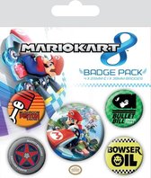Badges 'Super Mario Kart 8' - Pack of 5