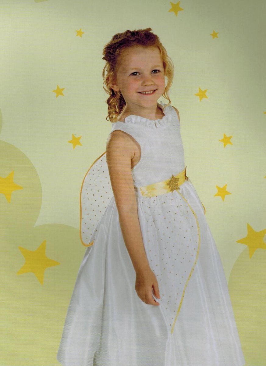 DREAMLAND - verkleedkleding - Thema: Engel - 2 delig - Maat 98