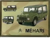 Citroen Mehari Army  Metalen Wandbord 30 x 40 cm.