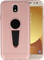 Roze Magneet Stand Case hoesje voor Samsung Galaxy J7 2017 / Pro