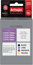 Activejet AB-M1000R inktcartridge Compatible Zwart, Cyaan, Magenta, Geel Multipack 4 stuk(s)