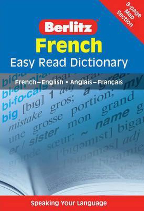 French Berlitz Easy Read Dictionary 9789812685230 Boeken