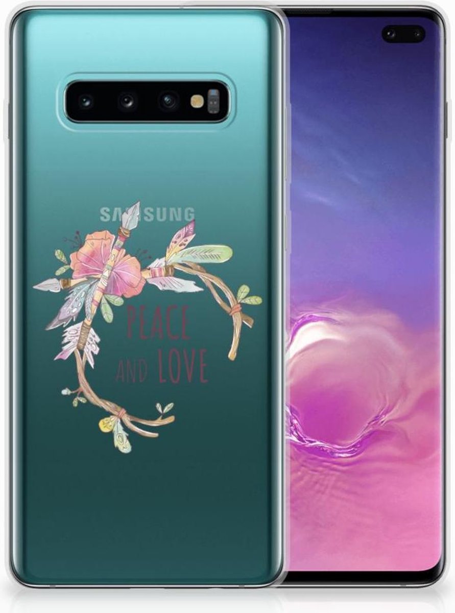 Samsung Galaxy S10 Plus Telefoonhoesje met Naam Boho Text