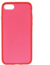 TPU Softcase iPhone 7/8/ SE 2020 - Rood Transparant