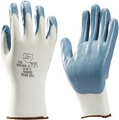 Nitril Grey Werkhandschoenen HBV - Maat S - Nitril Handschoenen