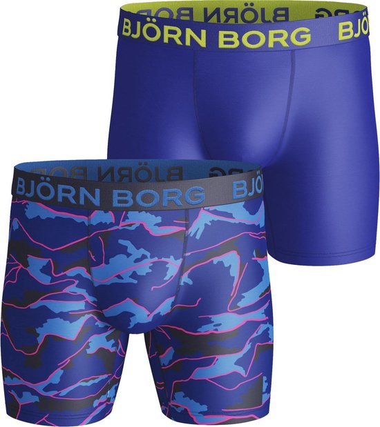 Bjorn Borg Boxershort - Maat 158/164 - Unisex - blauw/rood/geel | bol.com