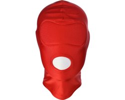 Banoch - Mask/1 hole Red - Spandex Masker - BDSM - Rood