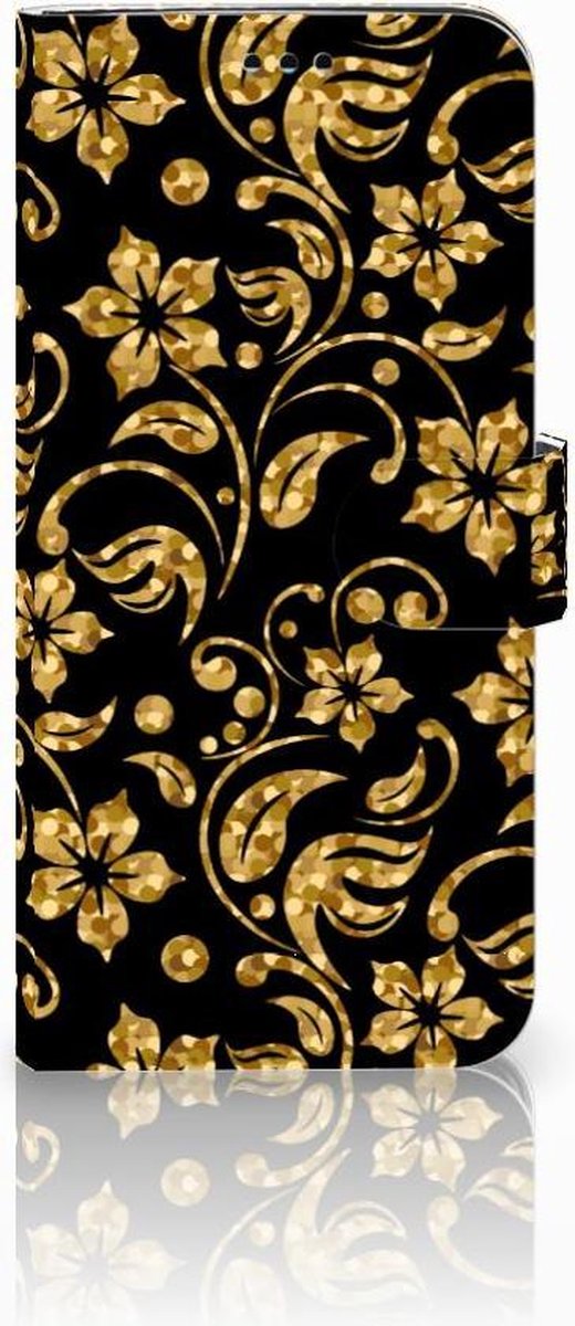 Samsung Galaxy S9 Plus Hoesje Gouden Bloemen