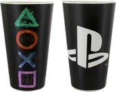 Playstation - Logo - Drinkglas - Zwart - 400ml