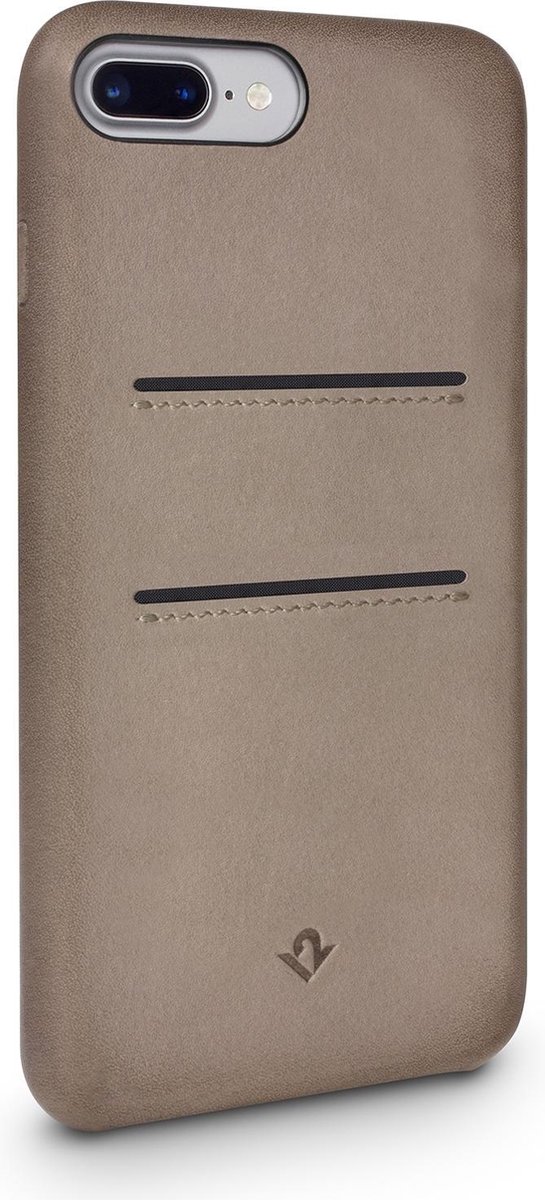Twelve south, Ontspannen leren hoesje Geschikt voor Apple iPhone 7Plus/8Plus, Taupe