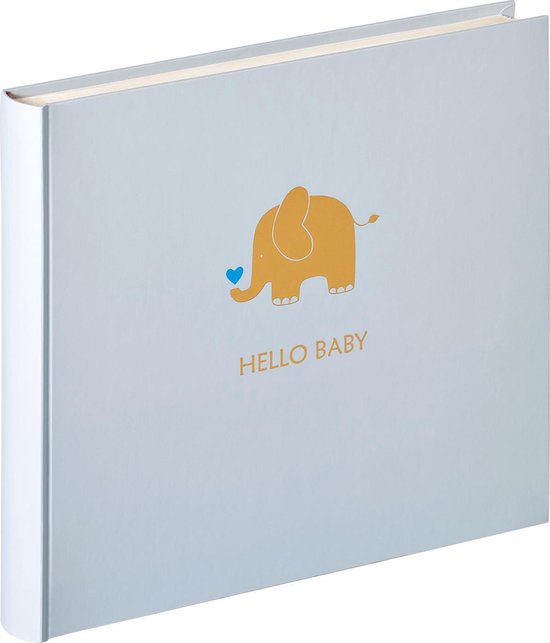 walther design - Baby Animal - Babyalbum - 28x25 cm - 50 pagina's - Blauw