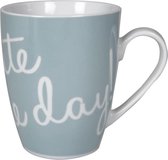 Beker"Celebrate The Day" Blauw 290ml 4s