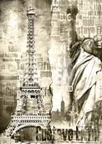 Papier Peint Papier peint photo Homedecoration - Tour Eiffel - Villes - 115 x 161 cm.