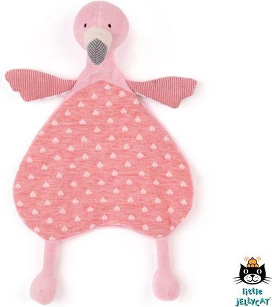 Jellycat Flamingo Knuffeldoekje 25 centimeter Lulu Flamingo