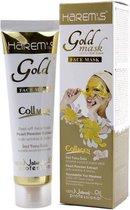 Harems Gold Face Mask - Pearl Dust Extract - Collagen - Hyaluronic Acid - Peel Off Mask