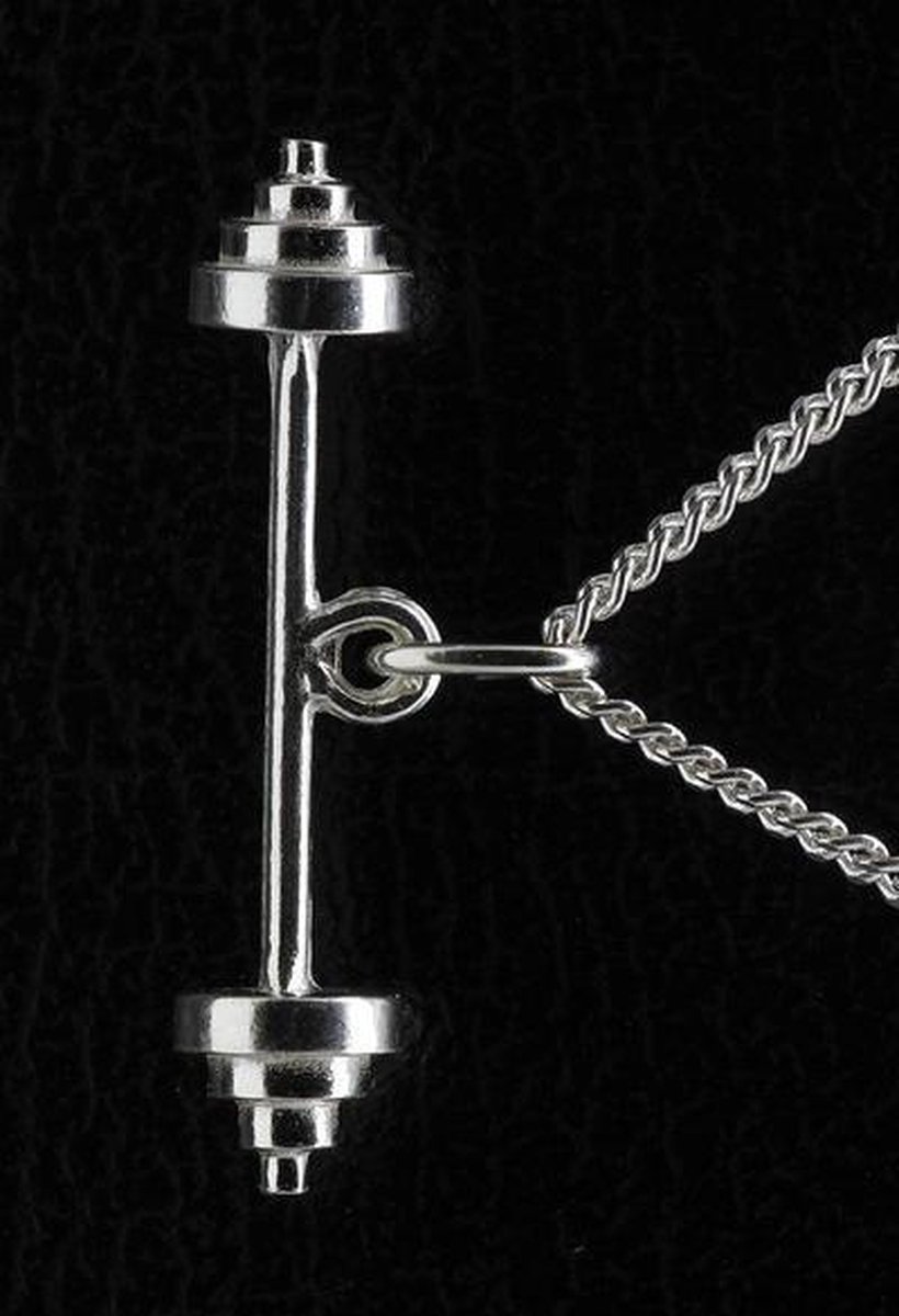Zilveren Halter ketting hanger - groot