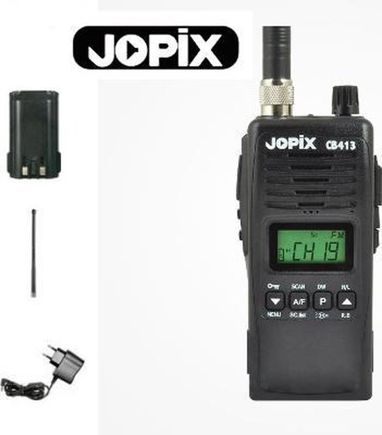 JOPIX CB413 27mc -portofoon met lithium accu en muurlader | bol.com