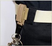 Tactische Karabijnhaak Riemclip Set - 6 Stuks Nylon Sleutelhanger Clip voor Outdoor Klimmen en Wandeluitrusting met Singelband Gesp