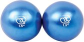 MADFitness - Gewichtballen - 2 x 1,5 Kg - PVC - Diameter 12 cm - Blauw