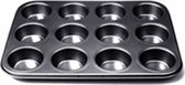 Plat de cuisson Point-Virgule - revêtement antiadhésif - pour 12 muffins - 35x27x3cm