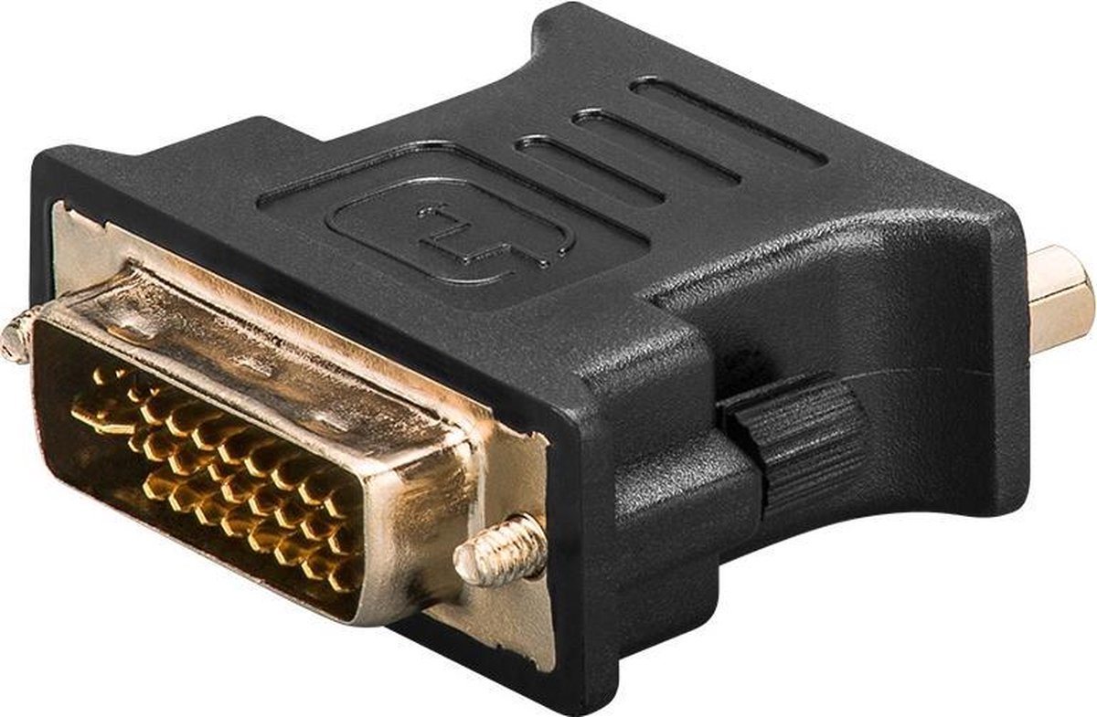 Goobay DVI-I - VGA, M/F D-Sub Zwart
