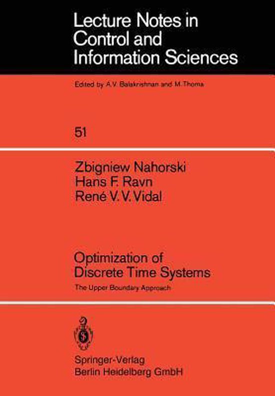 Optimization of Discrete Time Systems - cover