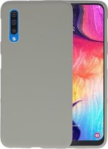 Hoesje Geschikt voor de Samsung Galaxy A50 - Backcover Color Telefoonhoesje - Grijs