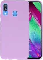 BackCover Hoesje Color Telefoonhoesje voor Samsung Galaxy A40 - Paars
