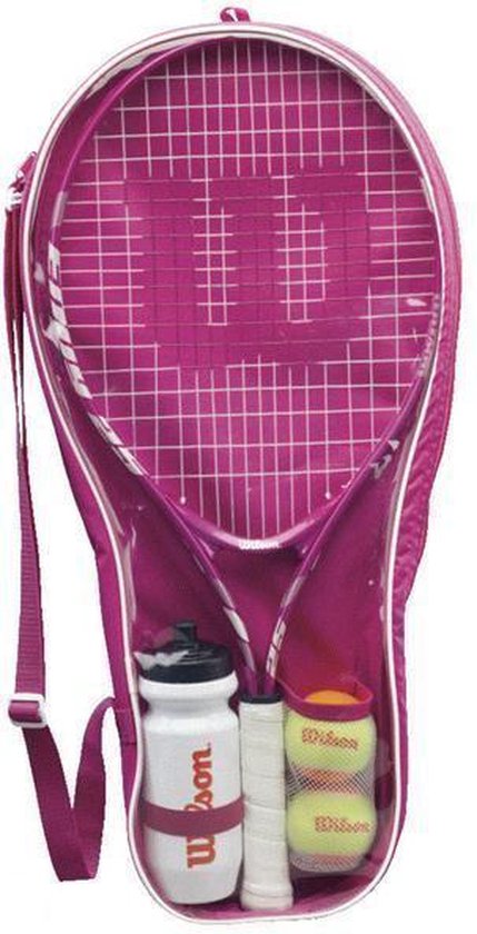 Wilson Girls Starter Kit - Tennisracket - Kinderen - Beginner - L0 - Roze |  bol.com