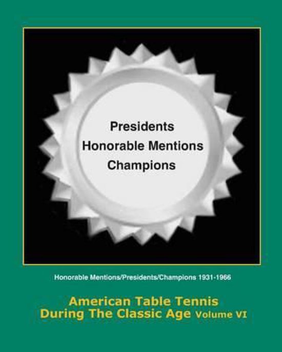 American Table Tennis in the Classic Age- American Table Ten ... - cover