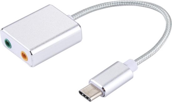 Let op type!! USB-C / Type-C naar Jack 3.5mm koptelefoon microfoon