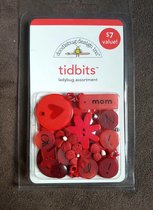 Doodlebug design Tidbits Ladybug assortment 60 pieces