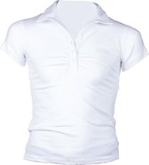Piva schooluniform polo korte mouwen  meisjes - wit - maat XL/42