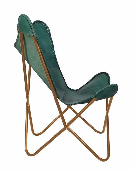 onderdelen alarm Evolueren Vlinderstoel – groen – leren stoel – Butterflychair - Fauteuil - Talamanca  01 | bol.com