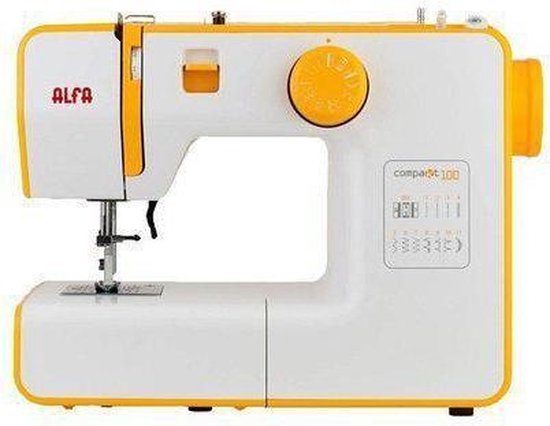 Alfa Basic 720 - sewing machine, 9 stitch designs, 70 W motor, white Alfa Basic 720 - sewing machine, 9 stitch designs, 70 W motor, white