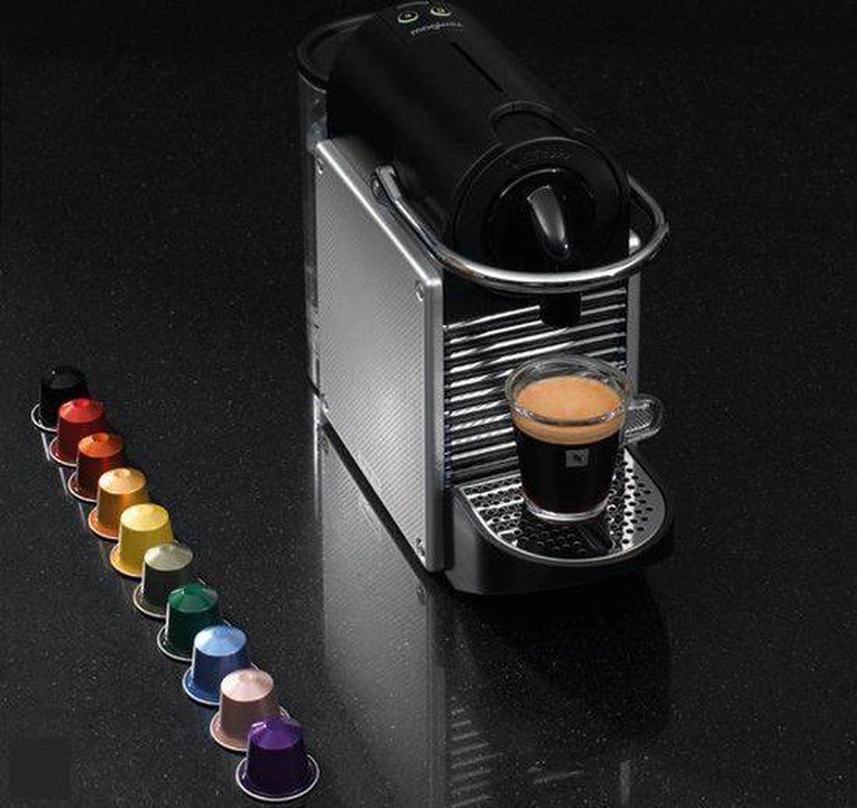 Magimix Nespresso Apparaat Pixie + Aeroccino Milk Zilver