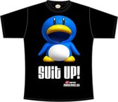 Nintendo - Black. Suit Up. Mens Tshirt - L