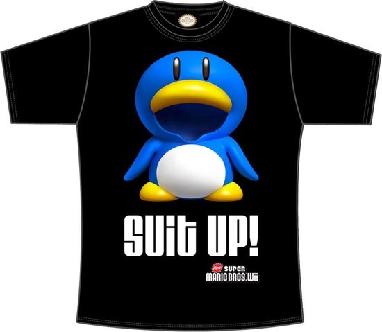 Nintendo - Black. Suit Up. Mens Tshirt - L