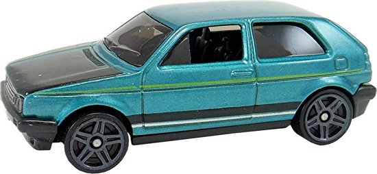 Hot Wheels Volkswagen Auto Golf Mk2 6,5 Cm Turquoise | bol.com