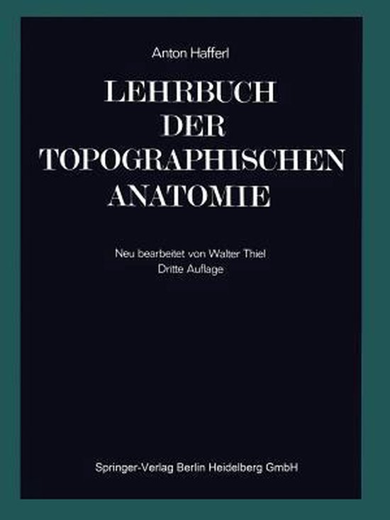 Lehrbuch der topographischen Anatomie - cover