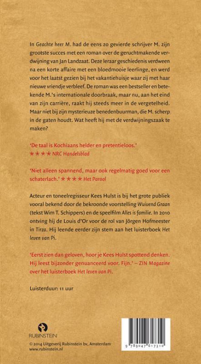 Geachte Heer M., Herman Koch 9789047617310