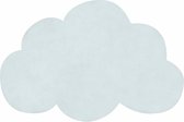 Lilipinso Vloerkleed Wolk Mist Licht Turkoois | 100 x 64 cm (dikte: 1,5 cm) | Kinderkamer | Babykamer | Baby | Kinderen